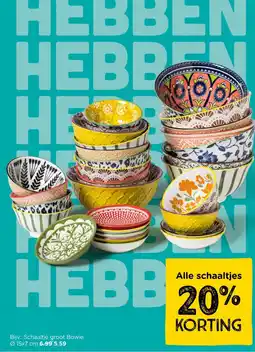 Xenos Schaaltje groot Bowie aanbieding