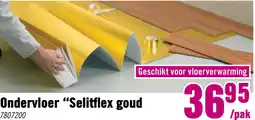 Hornbach Ondervloer Selitflex goud vouwplaat 18 m², dikte 1,6 mm aanbieding
