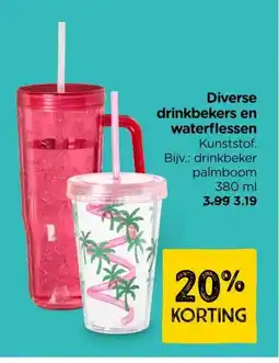 Xenos Diverse drinkbekers en waterflessen aanbieding