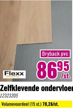 Hornbach FLEXXFLOORS Zelfklevende ondervloer voor dryback PVC 6,5 m² aanbieding