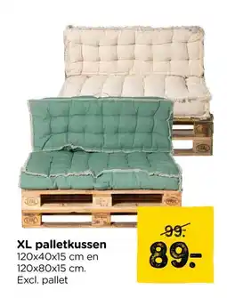 Xenos XL palletkussen aanbieding