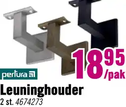 Hornbach PERTURA Trapleuninghouder vierkant L RVS-look aanbieding