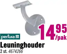 Hornbach PERTURA Leuninghouder gebogen aluminium aanbieding
