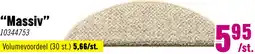 Hornbach Trapmat Massiv lichtbeige 20x56 cm aanbieding