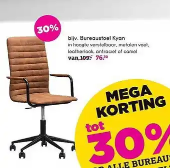 Leen Bakker Bureaustoel Kyan aanbieding