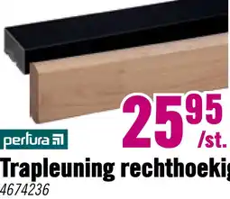 Hornbach PERTURA Trapleuning rechthoek eiken 27x70 mm, 100cm aanbieding