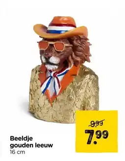 Xenos Beeldje gouden leeuw aanbieding