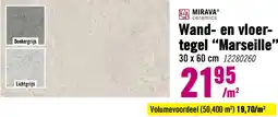Hornbach MIRAVA Wand- en vloertegel Marseille zand 30x60 cm gerectificeerd aanbieding