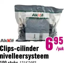 Hornbach AKKIT Nivelleersysteem clips cilinder 2 mm, 100 stuks aanbieding