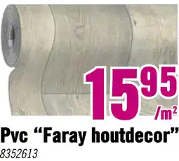 Hornbach PVC op maat Faray houtdecor beige/bruin 400 cm breed aanbieding