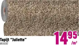 Hornbach Tapijt velours Juliette beige 400 cm breed aanbieding