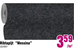 Hornbach Tapijt rib Messina antraciet 400 cm breed aanbieding