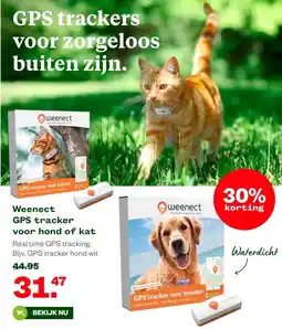 Welkoop Weenect GPS tracker voor hond of kat aanbieding