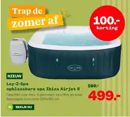 Welkoop Lay-Z-Spa opblaasbare spa Ibiza Airjet 6 aanbieding