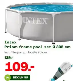 Welkoop Intex Prism frame pool set aanbieding