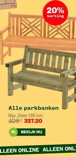 Welkoop Alle parkbanken aanbieding