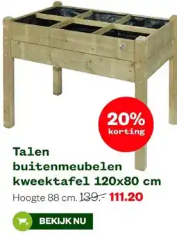 Welkoop Talen buitenmeubelen aanbieding