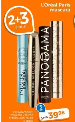Trekpleister L'Oréal Paris mascara aanbieding