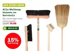 Welkoop Alle Welkoop bezems en borstels aanbieding