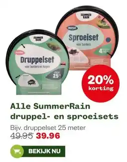 Welkoop Alle Summer Rain druppel- en sproeisets aanbieding