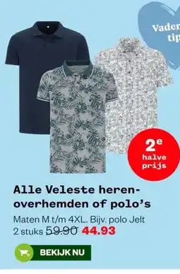Welkoop Alle Veleste heren- overhemden of polo's aanbieding