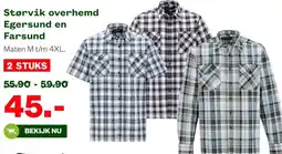 Welkoop Størvik overhemd Egersund en Farsund aanbieding