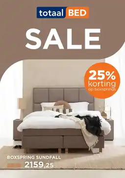 TotaalBED Boxspring Sundfall 153cm aanbieding