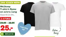 Welkoop Welkoop T-shirt Rome en extra lang aanbieding