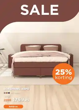 TotaalBED Boxspring Aspo aanbieding