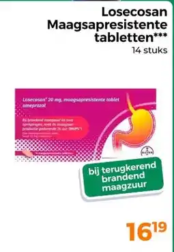 Trekpleister LosecosanMaagsapresistente tabletten*** aanbieding