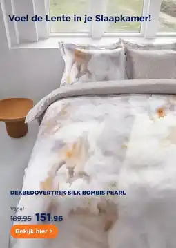 TotaalBED Dekbedovertrek Silk Bombis Pearl aanbieding