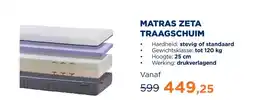 TotaalBED Matras Zeta traagschuim | 70 x 200 cm | Stevig aanbieding