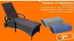 Trekpleister Tuinstoel- en ligbedhoes 100% katoen aanbieding