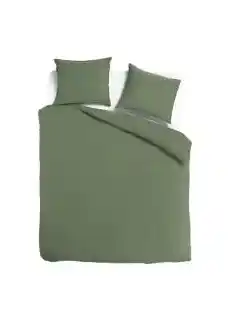 TotaalBED Dekbedovertrek Noa Olijfgroen | 240 x 200/220 cm aanbieding