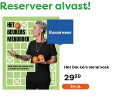 The Read Shop Het Beukers menuboek aanbieding