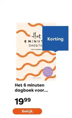 The Read Shop Het 6 minuten dagboek voor moeders aanbieding