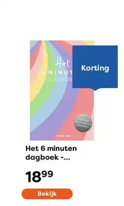 The Read Shop Het 6 minuten dagboek - Regenboog editie aanbieding