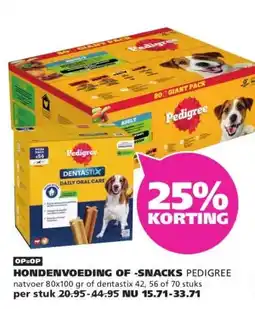 Ranzijn HONDENVOEDING OF -SNACKS PEDIGREE aanbieding