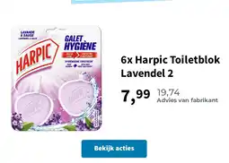 Plein.nl 6x Harpic Toiletblok Lavendel 2 aanbieding
