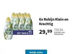 Plein.nl 6x Robijn Klein en Krachtig aanbieding
