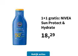 Plein.nl 1+1 gratis: NIVEA Sun Protect & Hydrate aanbieding