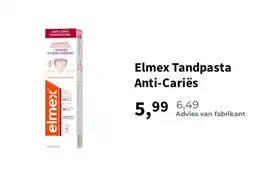 Plein.nl Elmex Tandpasta Anti-Cariës aanbieding