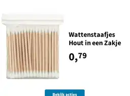 Plein.nl Wattenstaafjes Hout in een Zakje aanbieding