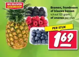 Nettorama Bramen, frambozen of blauwe bessen aanbieding
