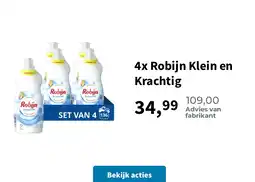 Plein.nl 4x Robijn Klein en Krachtig aanbieding