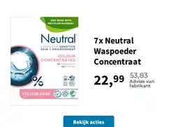 Plein.nl 7x Neutral Waspoeder Concentraat aanbieding