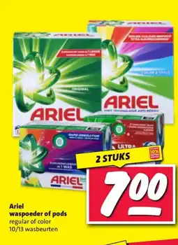 Nettorama Ariel waspoeder of pods aanbieding