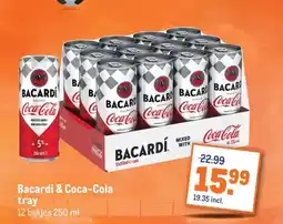 Makro Bacardi & Coca-Cola tray aanbieding