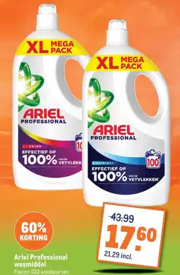 Makro Ariel Professional wasmiddel aanbieding