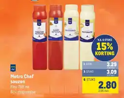 Makro Metro Chef sauzen aanbieding